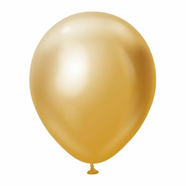 Latexballonger Gold Chrome Pro 30 cm 10-pack Chrome