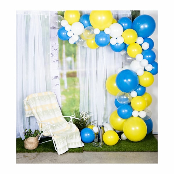 Ballongbåge Kit Gul &amp; Blå Blå