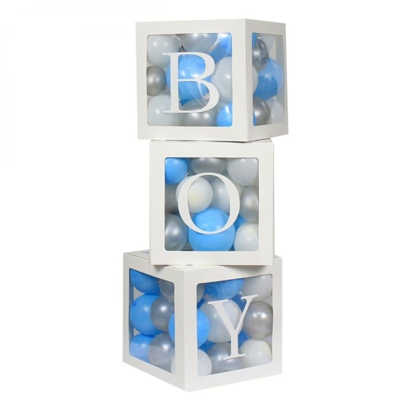 Ballongboxar BOY Blå
