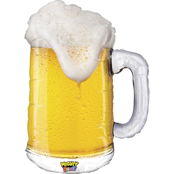 Folieballong Ölglas 86cm Flerfärgad