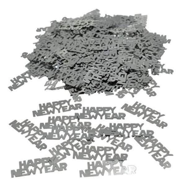 Konfetti "Happy New year" Silver 20g Silver