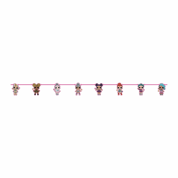 Girlang LOL Glitter figurer Rosa