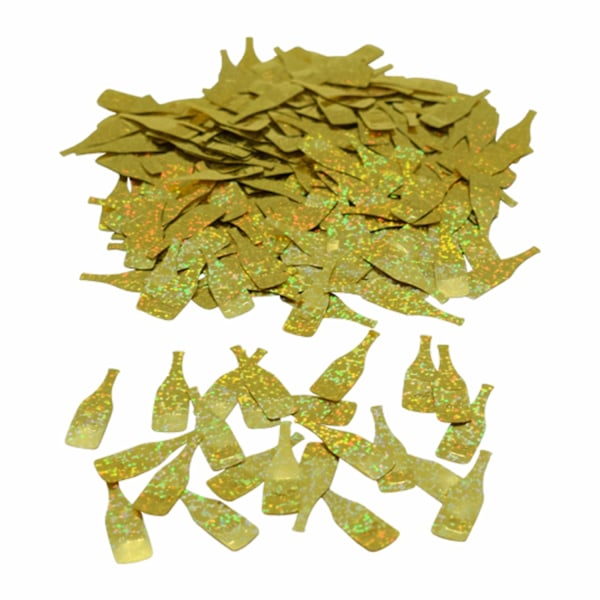Konfetti Guldflaskor ca 20g Guld
