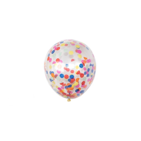 Konfettiballong mixade färger 25cm 4-pack Flerfärgad