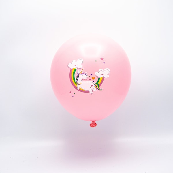 Latexballong Rosa Unicorn 8-pack Rosa