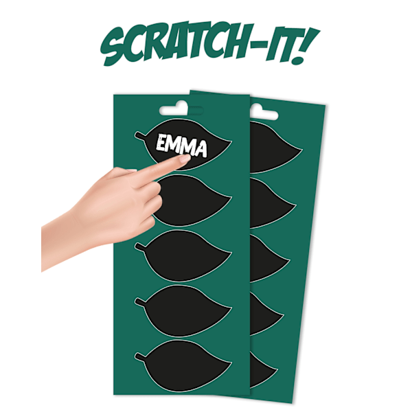 Sticker DIY Djungel 8-pack Svart