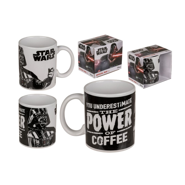 Mugg Star Wars "To underestimate the power of coffee" 10x8cm Svart