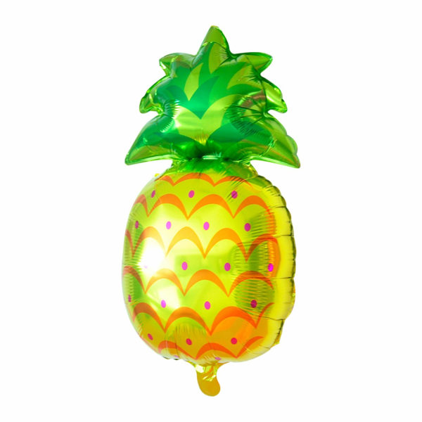 Folieballong Ananas 35x58cm Flerfärgad