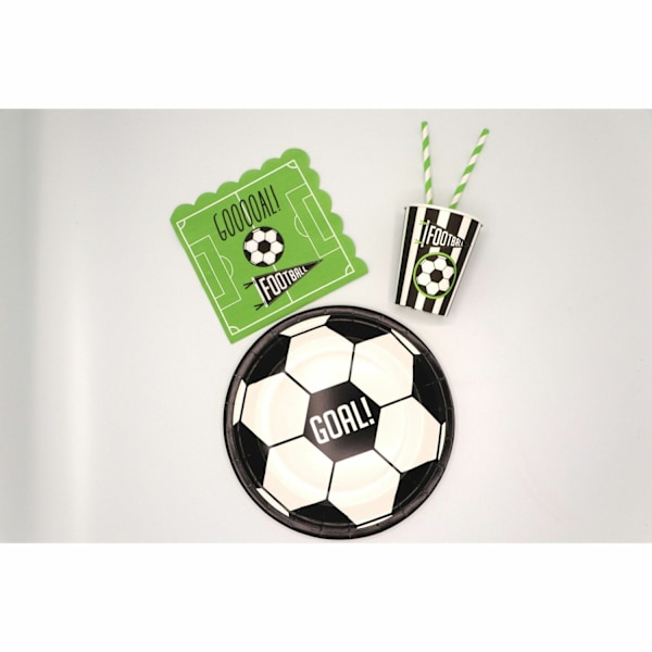 Pappersmugg Fotboll 8-pack Flerfärgad
