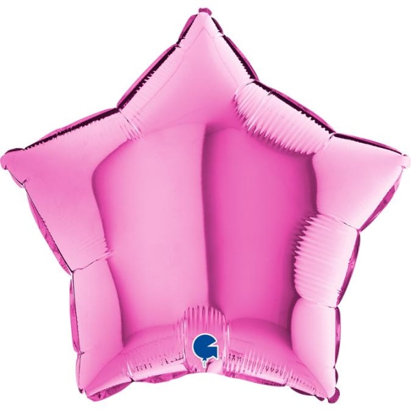 Folieballong Stjärna Rosa 45cm Rosa