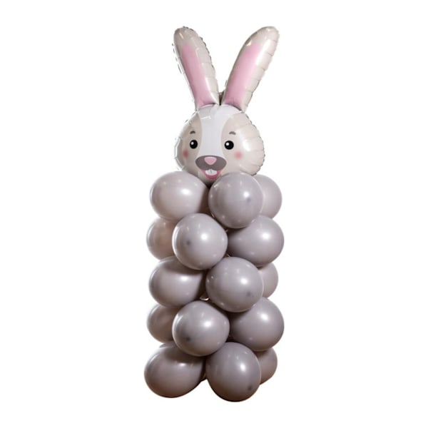 Ballongpelare Kanin Kit 140cm Grå