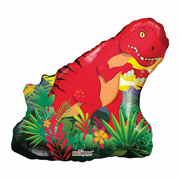 Folieballong Dinosaurie T-Rex 71cm Grön