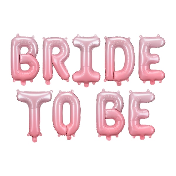 Folieballong "Bride To Be" Text 350x45cm Rosa