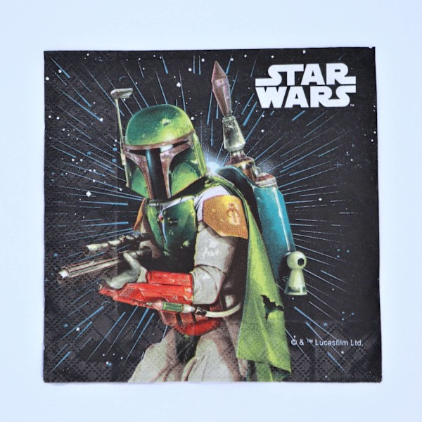 Pappersservett Darth Vader Star Wars 33x33cm 20-pack Röd