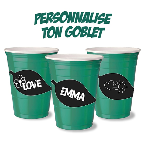 Sticker DIY Djungel 8-pack Svart