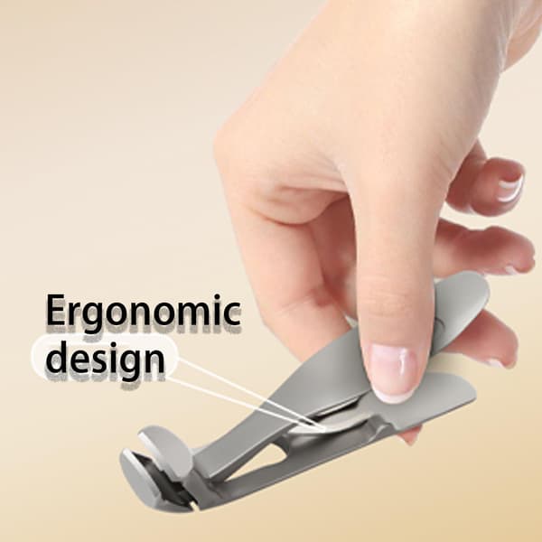 Negleklipper, ergonomisk vinklet hode for eldre tåneglklipper