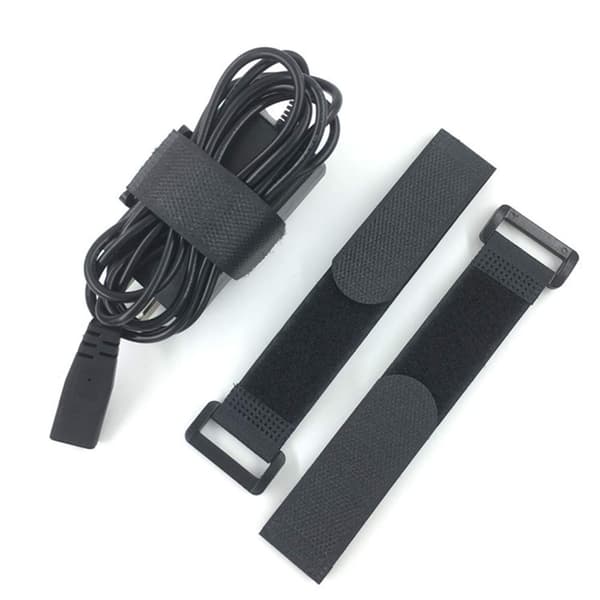 Feste nylonstropp med spenne, 10-pakning gjenbrukbare selvklebende borrelåsstropper, (1\" x 8\")