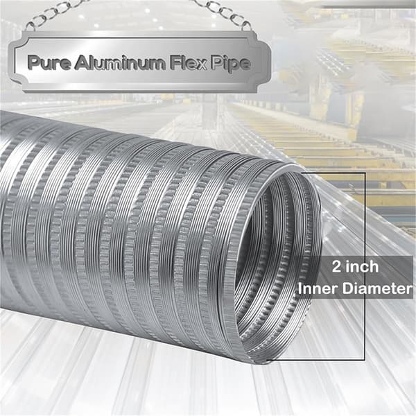 Friskluftinntakssett for pelletsovn, 2\" x 60\" utendørs kaldluftsett for pelletsovnpipe