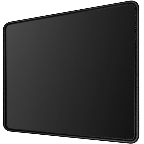 Sort musemåtte 260*210mm. Stor basis musemåtte med syede kanter og skridsikker gummibase, premium-tekstureret musemåtte til computer