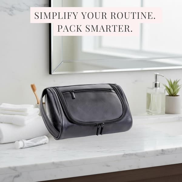 Minimalist Rejse Toiletry Organizer Dopp Kit Barbertaske til Toilettilbehør