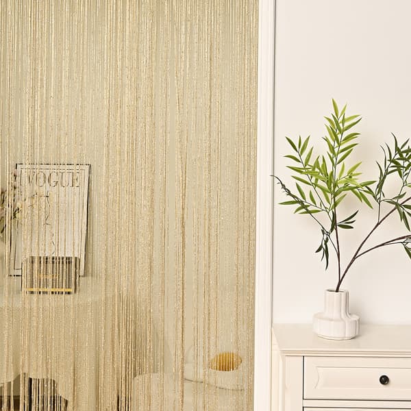 Helmiverho oviverhot (39×78.7in/100×200cm, samppanja)