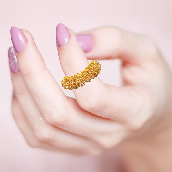 Fingermassagering 10 Stykker Afslappende Legetøj til Akupressurterapi Stresslindring Medicin Massager til Hænder Stille Afslapning Reducer