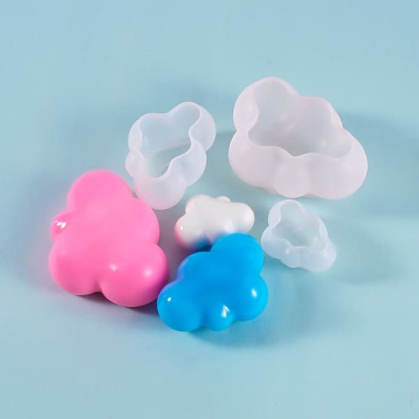 Stykker/sæt 3D Skyform Chokolade Silikoneform Mousse Isbakke Form Budding Slik Sæbe Lys Krystal Epoxyharpiksforme