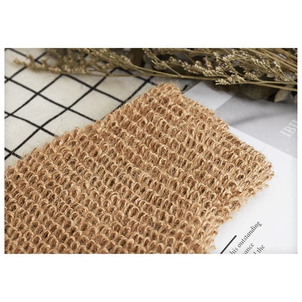 Jute badhandskar för hudexfoliering