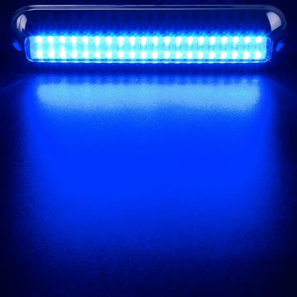 42LED 316 Rustfrit Stål Trim Ring Båd Højintensitets LED Undervandslys Klar Linse Ponton