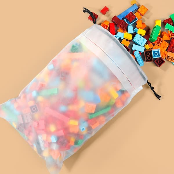 10-pack skopåsar för resor, 25 x 35 cm genomskinliga reseskoväskor för packning, stora vattentäta bärbara dragskoväskor