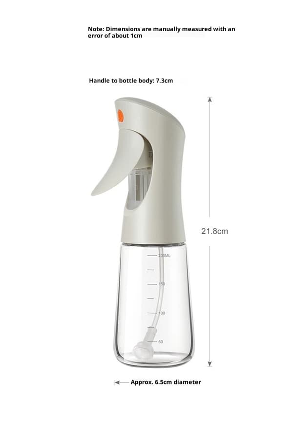 Olivenoljesprøyte for matlaging glass, 200 ml oljedispenserflaske