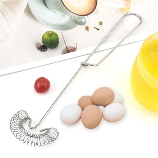 2-pakning liten vispmikser (minivisper), håndholdt design for egg, krem, sauser