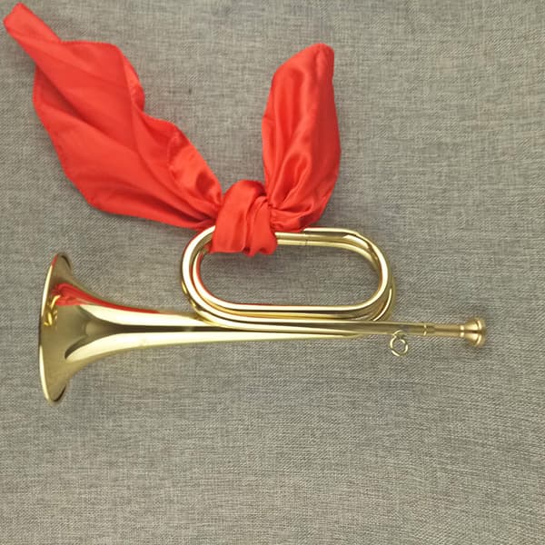 Messing Militær Trompet Kavalleri Bugle Orkester Gullfarge (gullfarget Militær Bugle Kavalleri Trompet Messing)