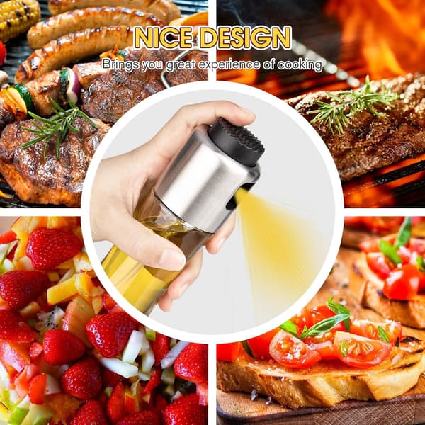 2-pak oliedispenserflaske 180 ml/6 oz olivenoliedispenserforstøver