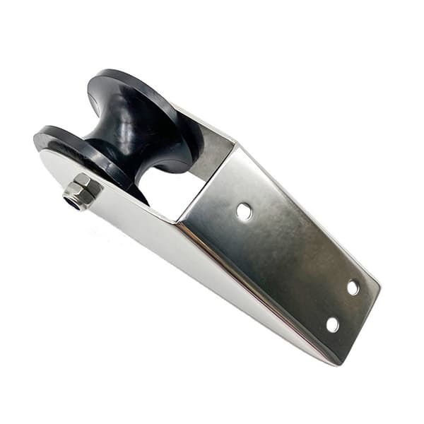 Bådbovankerulle 165 mm Båd Rustfrit Stål Bovankerulle Gummiløfterulle