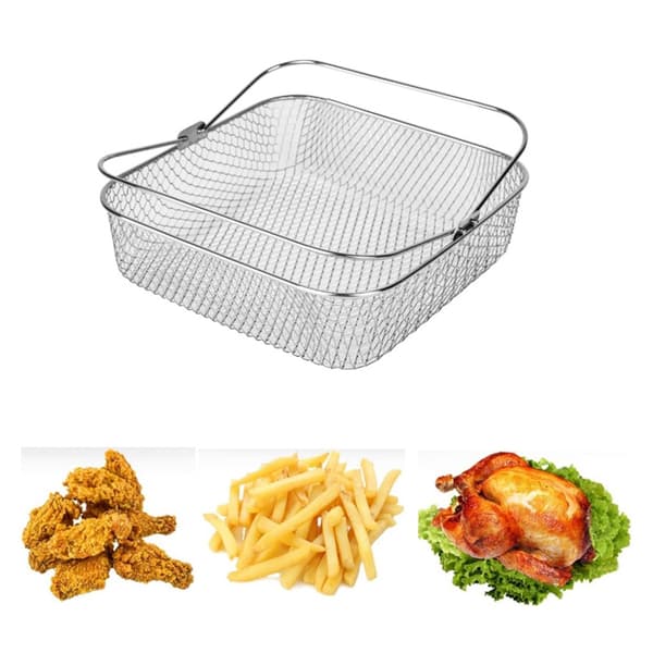 Firkantet Airfryer-kurv til 5,8QT 6QT Airfryer-tilbehør
