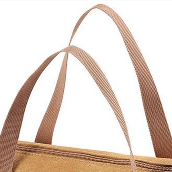 Teltplugger Bag, Dobbeltlags Teltstang Plugger Oppbevaringspose (36cm Khaki)