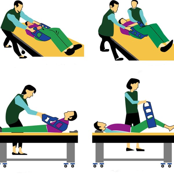 Överföringsbälte Överföringsslinga - Gångbälte - Patientlyft (Blå)