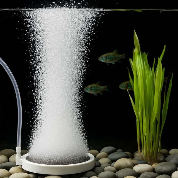 Akvarieluftsten Iltbobler, 4 Tommer Akvarium Stille Iltlufter