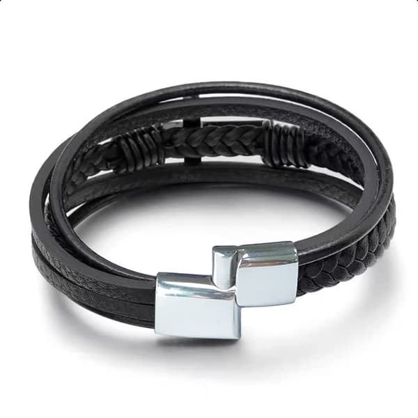 Armbånd til kvinder Rustfrit stål snoet armbånd justerbart mor kone piger smykker med gave
