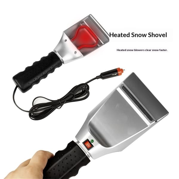 Oppvarmet snø- og isskraper 12V elektrisk bilfrontrute isskraper elektriske vindus- og speildeksler