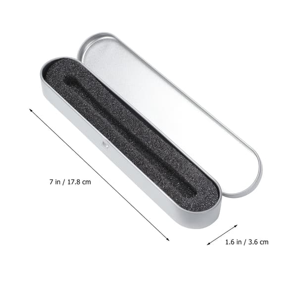 Kulspetspenna presentförpackning med kudde pennlådor tom bulkfodral samling set för affärsfödelsedag pennfodral, delar (silver)