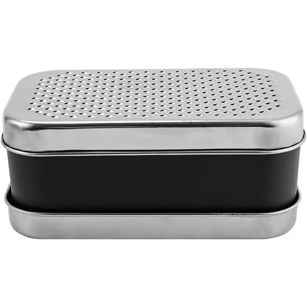 Osteriver med beholder - Box Grater Ostekutter Sitron - Rivejern