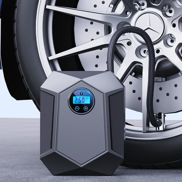Digital luftkompressor for bil autopumpe dekkoppblåser med LED-lys 12V