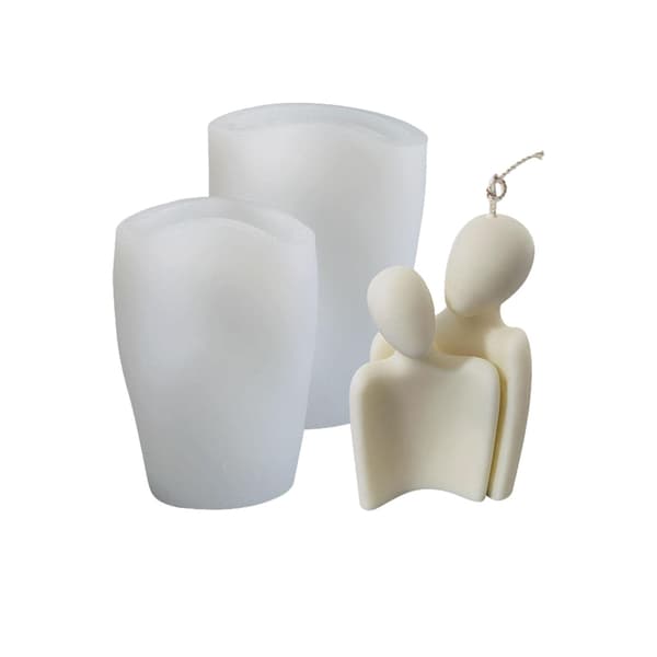 3D Kropsform Silikoneform, Menneskekrop Silikone Lysform, Nøgen Kvinde Mand Kropsform Lysform, Kropskunst