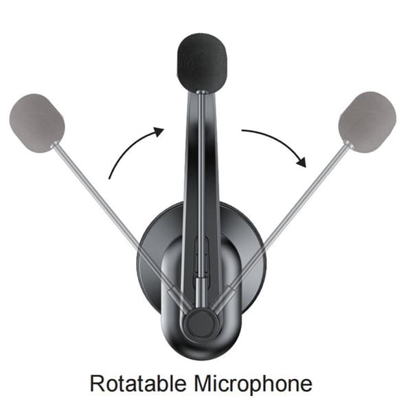 Bluetooth-headset med mikrofon, brusreducerande trådlösa on-ear-hörlurar