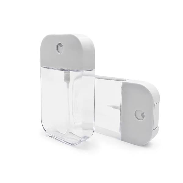 2 stycken 50 ML bärbara kortsprayflaskor, påfyllningsbara bärbara tomma parfymförstoftare, lämpliga för eteriska oljor