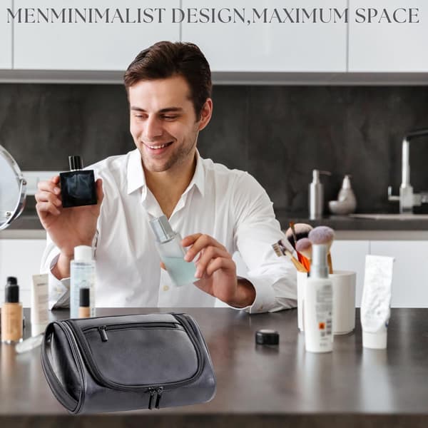 Minimalist Rejse Toiletry Organizer Dopp Kit Barbertaske til Toilettilbehør