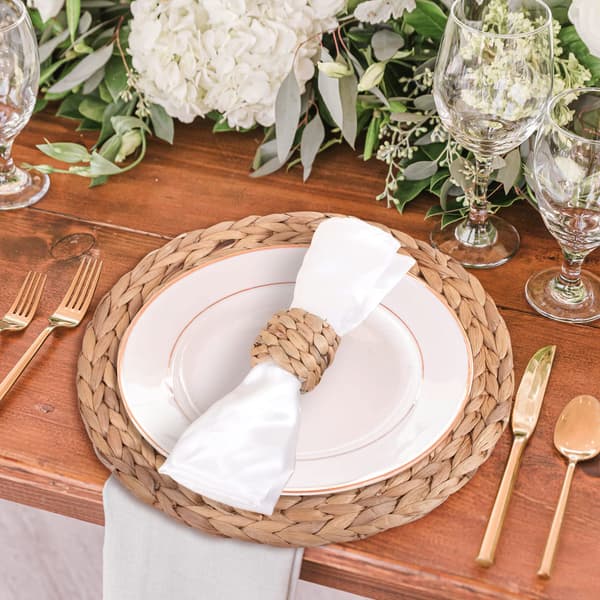 Farming Napkin Rings, Håndvævede Servietringe til Borddekoration, Efterårs Rustikke Servietringe, Servietholder Spænder