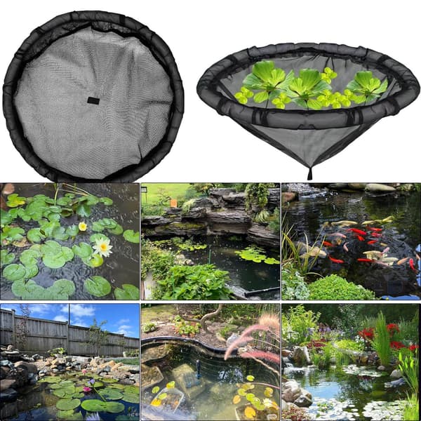 1 kpl kelluva Flora-kalasuoja, kelluva saari, kasvien suojus, pyöreä kelluva Flora-saari